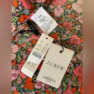 J Crew NWT Liberty Meadow Song Organic Cotton Fabric Sarong Swim Coverup